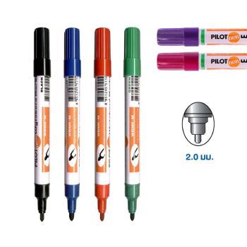 ปากกาไวท์บอร์ด PILOT ชนิดหัวกลม WBMK-M