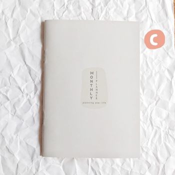 สมุดแพลนเนอร์ MONTHLY PLANNER ขนาด A6 (C)