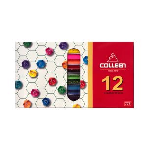 สีไม้คอลลีน 12 สี 12 แท่ง กล่องกระดาษ
