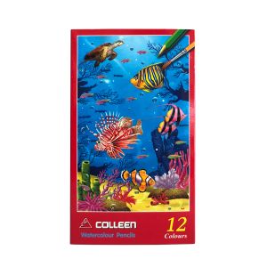 สีไม้ระบายน้ำ Colleen 12 สี 12 แท่ง กล่องกระดาษ