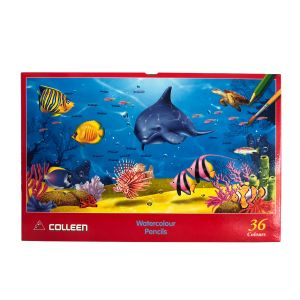 สีไม้ระบายน้ำ Colleen 36 สี 36 แท่ง กล่องกระดาษ