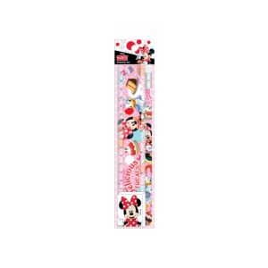 ชุดเซ็ทดินสอ Mickey Mouse - 074 สีชมพู (ดินสอไม้x1, ยางลบดินสอ, ไม้รรทัด)