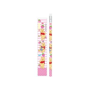 ดินสอ 2B หัวยางลบดินสอ Pooh - 457 สีชมพู