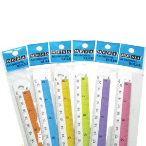 ไม้บรรทัดอลูมิเนียม 8 นิ้ว คาดสี  Mesa AR-8 (คละสี)